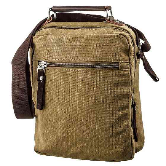 Сумка вертикальная текстильная Vintage 20154 Хаки Киев