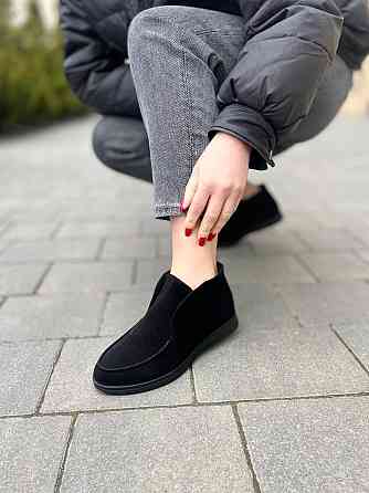 Лофери жіночі GREMMY чорні натуральна замша (207/1) 36 Коломия