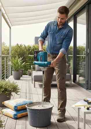 Акумуляторний будівельний міксер BX-3438, безщітковий, 2х48В 5.0Аг, М14, 6 швидкостей, плавнувий пуск Одеса