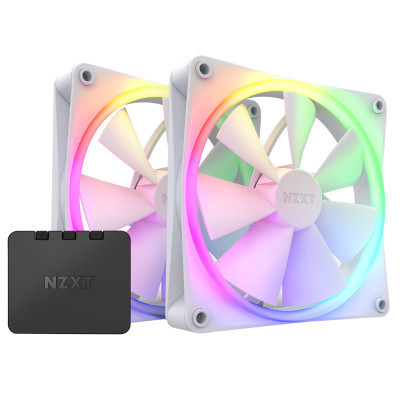 Кулер до корпусу NZXT F140RGB Twin (White) (RF-R14DF-W1) Вінниця - фото 1