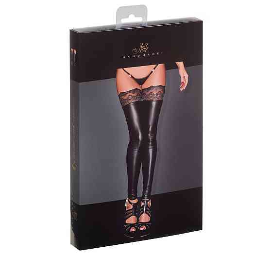 Панчохи з мокрим ефектом Noir Handmade F135 Powerwetlook stockings, S, без мисків Sex Aura Київ
