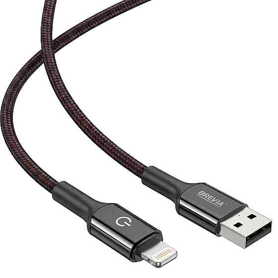 Кабель Brevia USB to Lightning 2,4А 1,2м, чорний box (54120BULC1) Львів