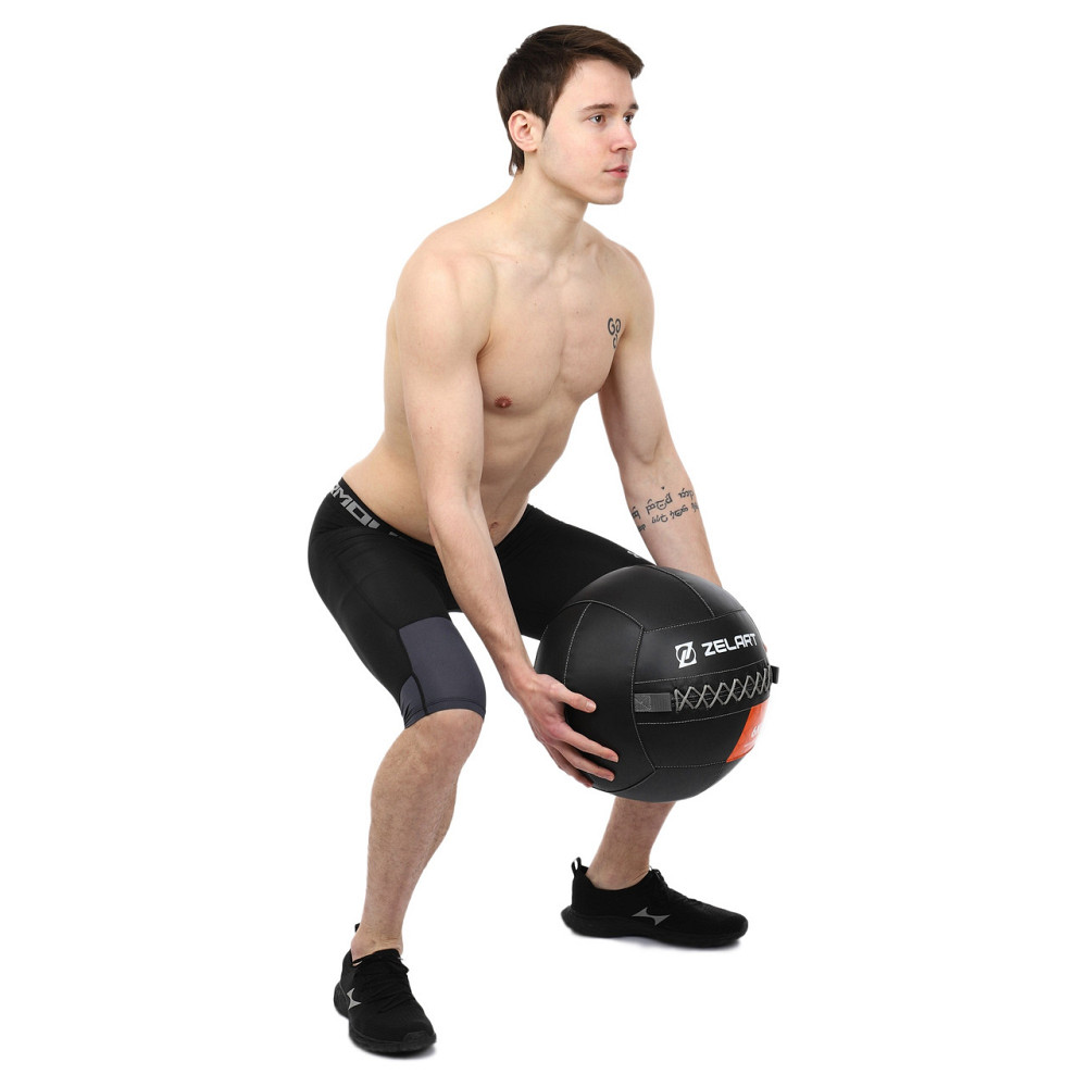 Мяч волбол 6 кг для кроссфита и фитнеса Zelart-7822-6 Киев - изображение 8