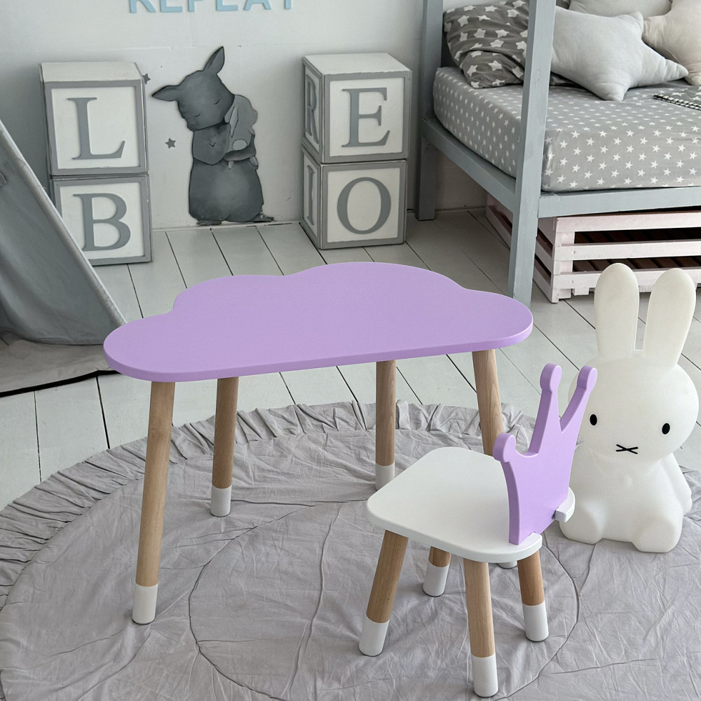 Дитячий стіл хмаринка 46х70х40, столик трюмо для дівчаток, рожевий Київ - фото 8