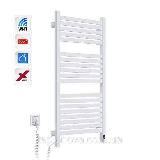 Електрична сушарка для рушників NAVIN Авангард X 480х1000 Sensor з WI-FI лівобічна, біла Чернівці