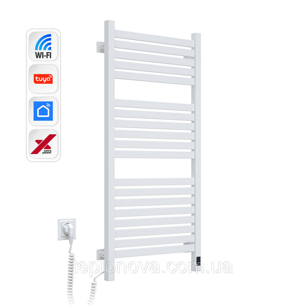 Електрична сушарка для рушників NAVIN Авангард X 480х1000 Sensor з WI-FI лівобічна, біла Чернівці - фото 2