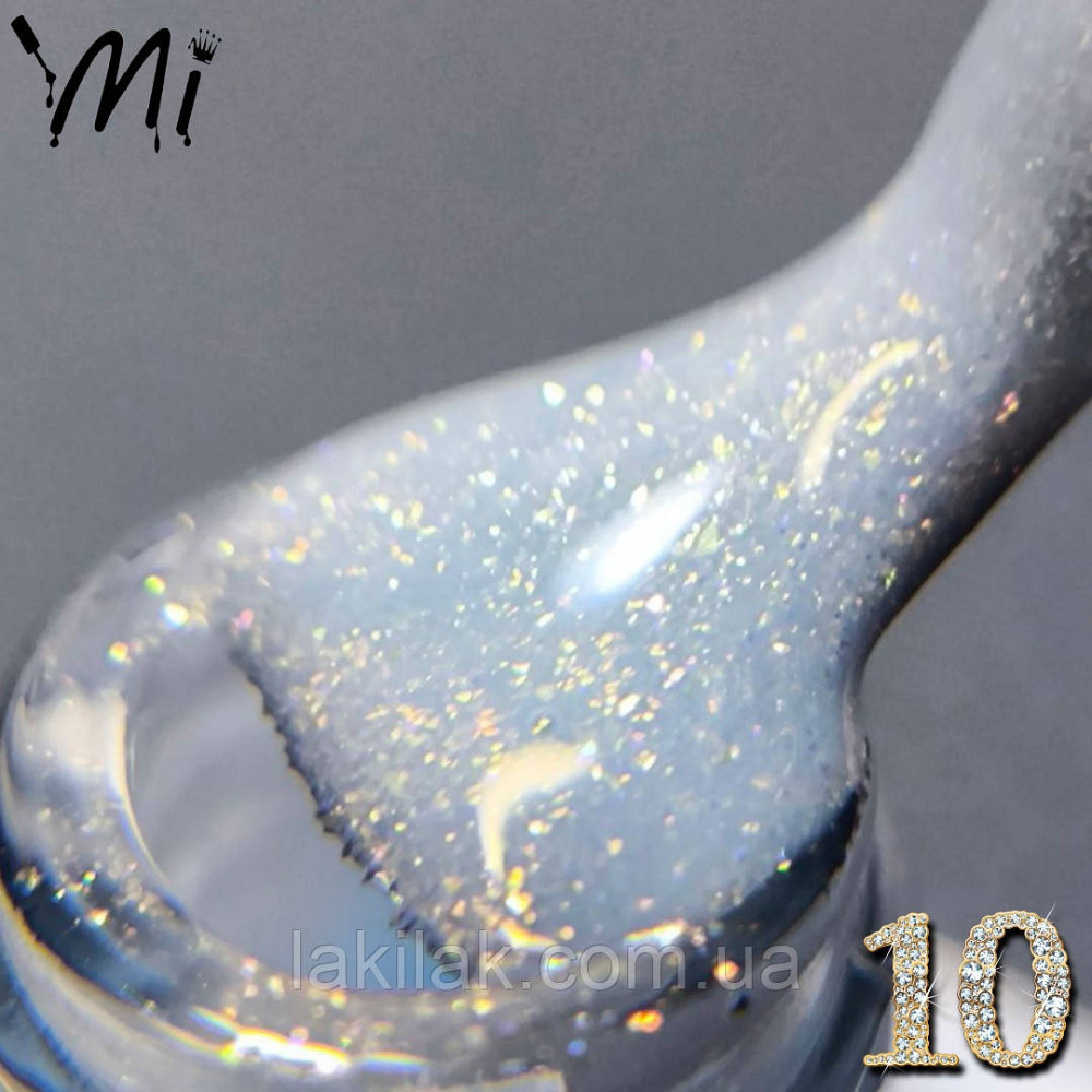 Рідкий полігель Мі OPAL #10 блакитний з шимером 50мл (баночка) Херсон - фото 1