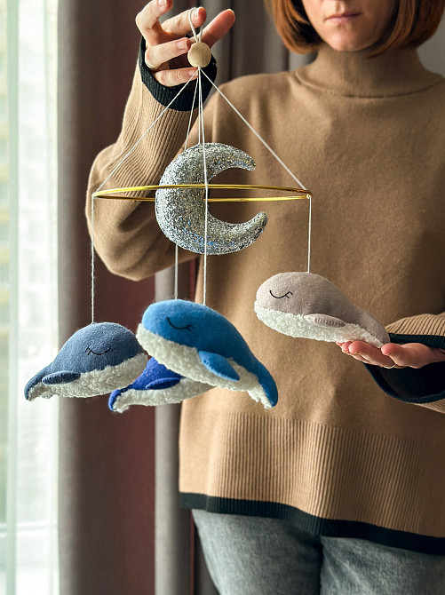 Мобіль на ліжечко для немовлят Кити букле Київ - фото 2