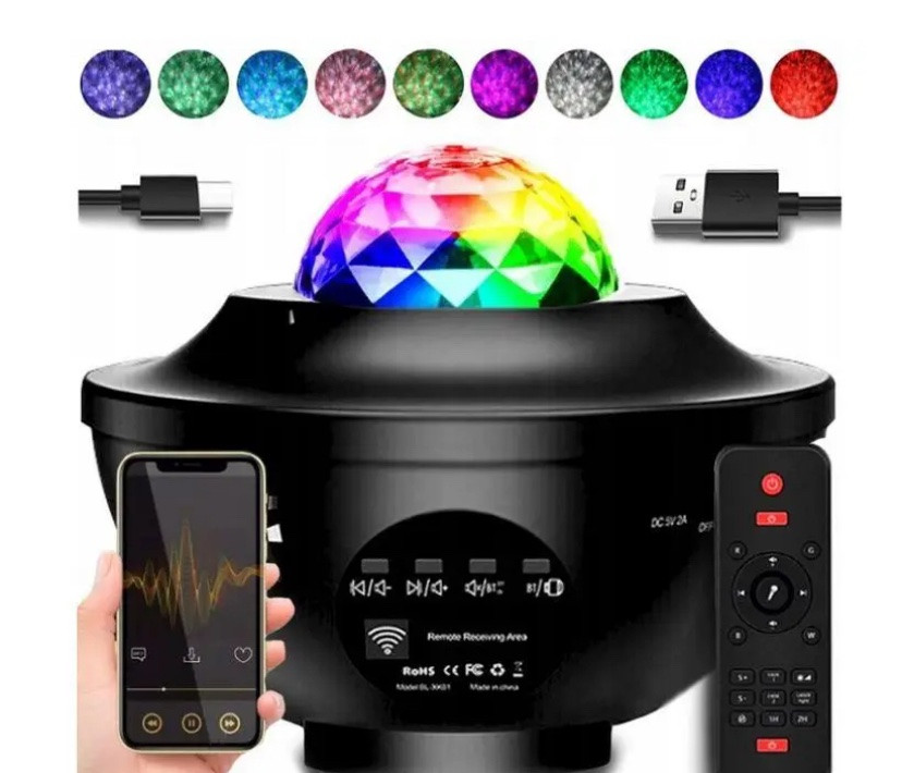 Проектор зоряного неба світлодіодний нічник BL-XK01 з пультом управління Луцьк - фото 1