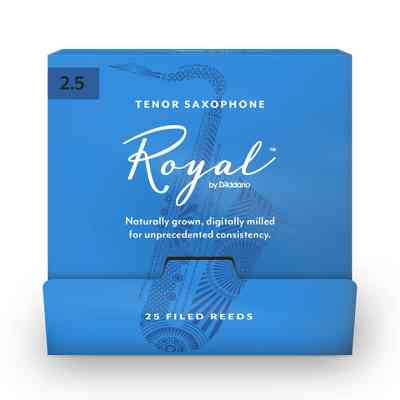 Трость для саксофона D'Addario Royal - Tenor Sax #2.5 - 25 Pack (RKB0125-B25) Винница
