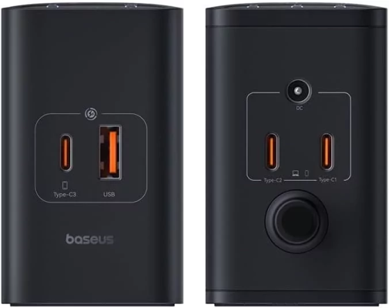 Портативна зарядна станція Baseus 240W GaN (5-в-1) Чорний Вінниця
