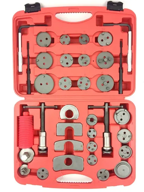 Набір інструментів для швидкої заміни колодок та обслуговування гальмівних супортів LEX 35шт Набори сепараторів Львів - фото 7