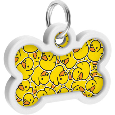 Адресник для тварин WAUDOG Smart ID з QR паспортом "Качечки", кістка 40х28 мм (0640-0204) Вінниця - фото 4