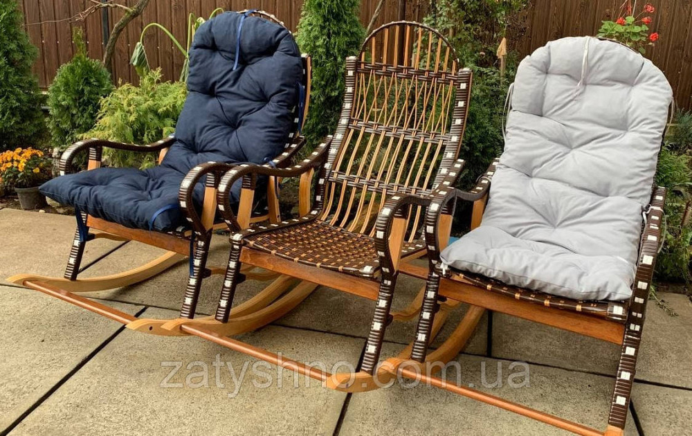 Кресло качалка из лозы для отдыха Киев - изображение 3