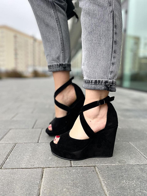 Nivelle Босоніжки жіночі NIVELLE 1815/C-818 чорні (літо, замша натуральна) (3742) 38р.39р. Коломия - фото 9