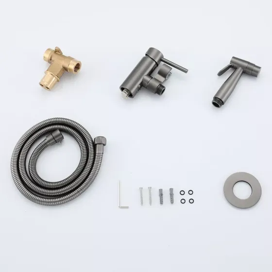 Гігієнічний душ прихованого монтажу Gappo G7206-9 графіт Київ