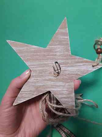 Новогоднее украшение Звезда Melinera бежевый Киев