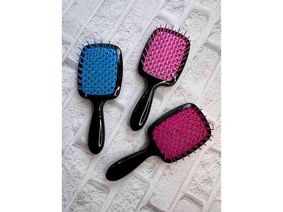 Гребінець Супер Браш Hollow Comb Міні чорна ручка (21*9*5см) 210862 ТМ EСТЕТ Київ