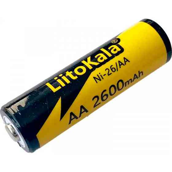 Аккумулятор LiitoKala Ni-26/AA 1.2V AA 2600mAh NiMH (Черный с желтым) Винница