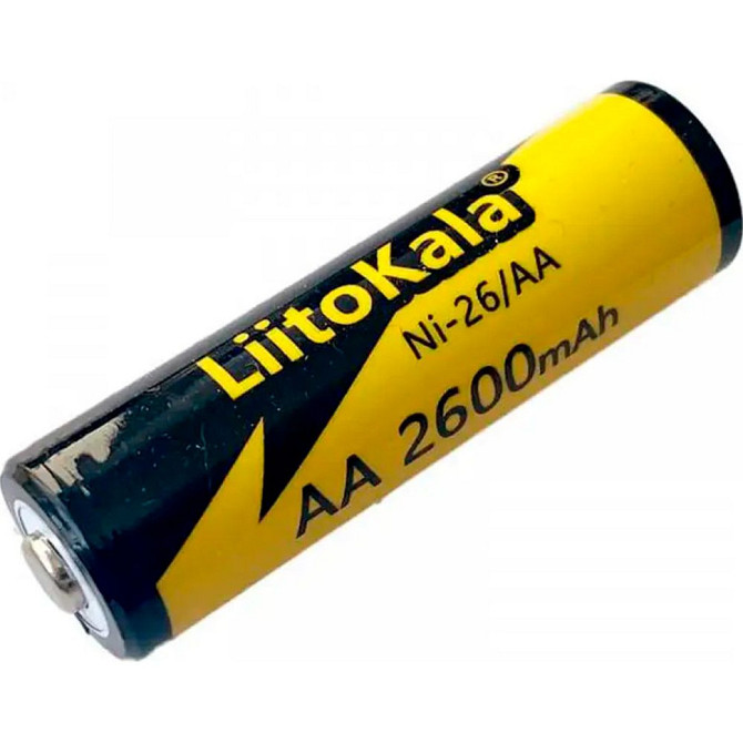 Аккумулятор LiitoKala Ni-26/AA 1.2V AA 2600mAh NiMH (Черный с желтым) Винница - изображение 1