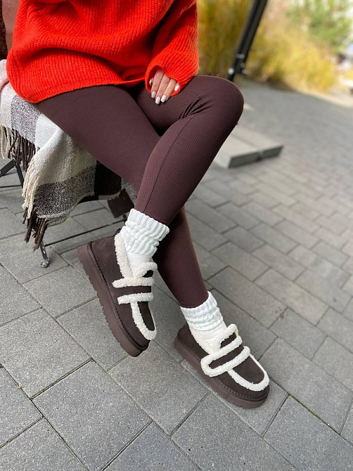 Угги жіночі ITTS 5269-41 коричневі (зима, замша натуральна) (6025) Коломыя - изображение 3