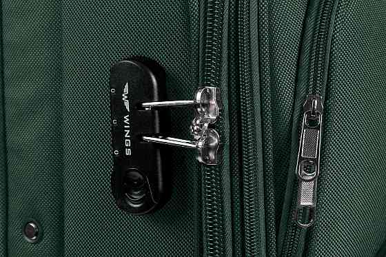 Валіза тканинна WINGS 1701 мала 55 см 2 колеса зелена Київ