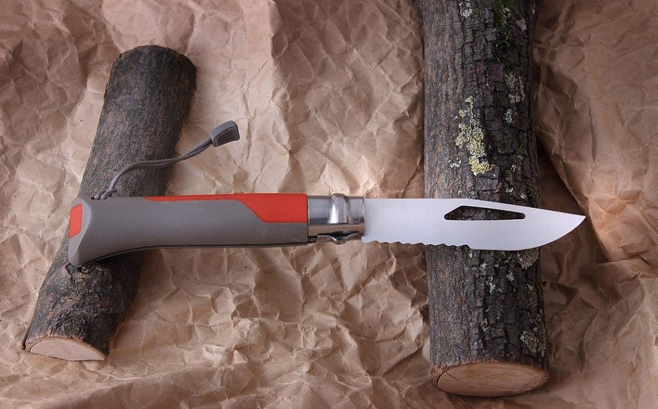 Складаний Ніж спеціального призначення Opinel "Outdoor Earth-Red No.08" (001714) Нержавіюча сталь Нововолинськ - фото 3