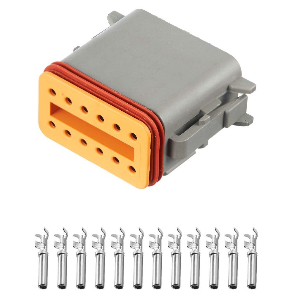 Роз'єм конектор 12-кон., Спецтехника, DT06-12S, DT06-12SA, DEUTSCH Америка, Британия, CAT, JCB, MAN 41308 Київ - фото 1
