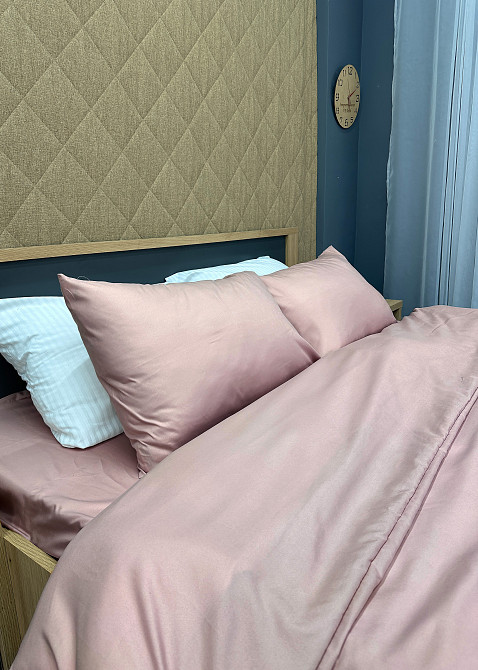 Комплект постельного белья, Decorator SOFTY UNO Peach Whip Двуспальный 180х215 Пудровый (88-078) Киев - изображение 2