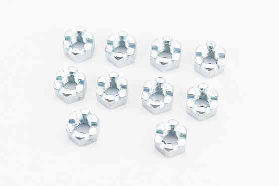 Гайка М10x1,5 корончаста 8 цб DIN935, к-кт 10шт Київ