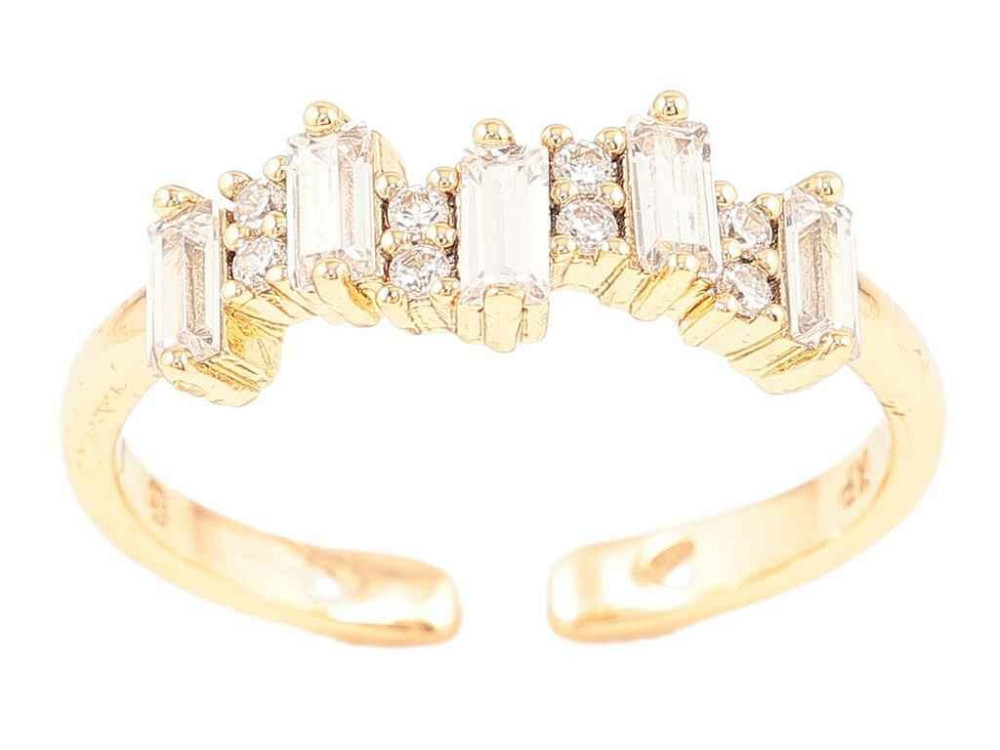 Каблочка Позолота 18K «Кришталлическая дорожка» (260929) р.18-19 ТМ XUPING Киев - изображение 1