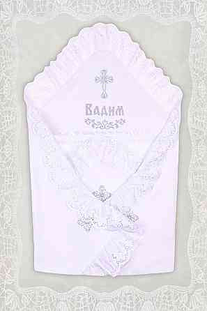 Крижма для хрещення іменна для хлопчика топ Крохатушка одяг Київ