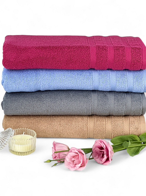 Подарочный комплект полотенец Ideal Textile Косичка 2 шт (50х100 см 70х140 см) в разных цветах (5686 Черновцы - изображение 5