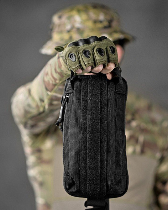 Сумка тактична через плече або на пояс чорна ДЛ6329 Одеса - фото 6