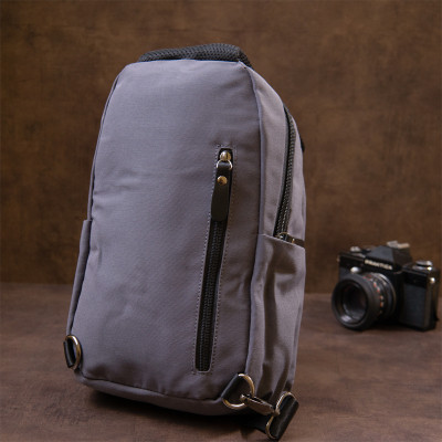 Сумка Vintage Через плечо нейлон Серая (20630) Винница - изображение 6