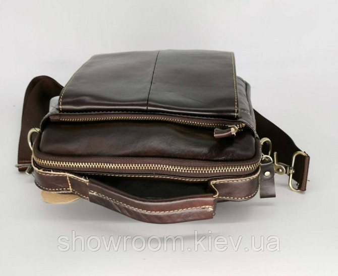 Чоловіча шкіряна сумка Leather Collection (5026) Київ - фото 2