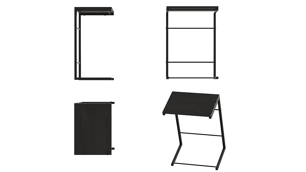 Столик Террі Ferrum-decor 650x440x330 Чорний метал ДСП Сосна Кембра 16 мм (FRD-104650) Дніпро - фото 4