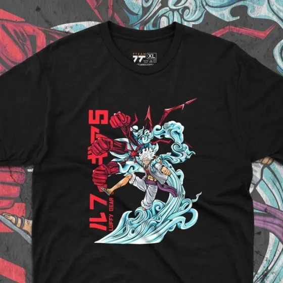 Футболка для підлітка хлопчика з принтом Ван Пис Гір 5 Розмір 160 Anime10180 Дніпро