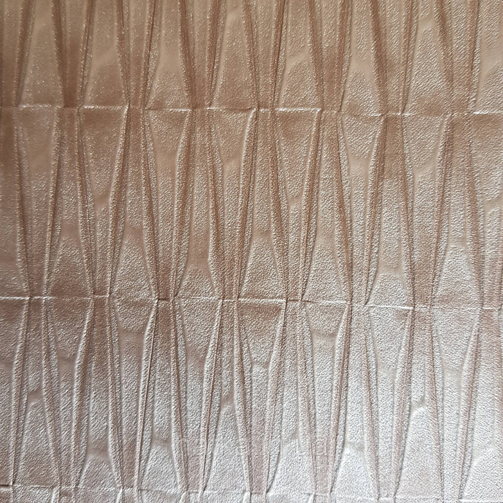 Шпалери вінілові на флізелін Rasch Factory 0.53х10,05 геометрія ромби смуги структурні червоне золото 428445 Київ - фото 3