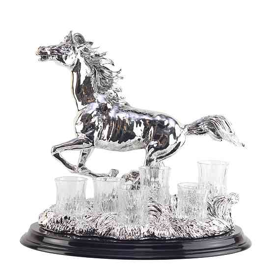 Набір 6 чарок для горілки ”Кінь” Рівне