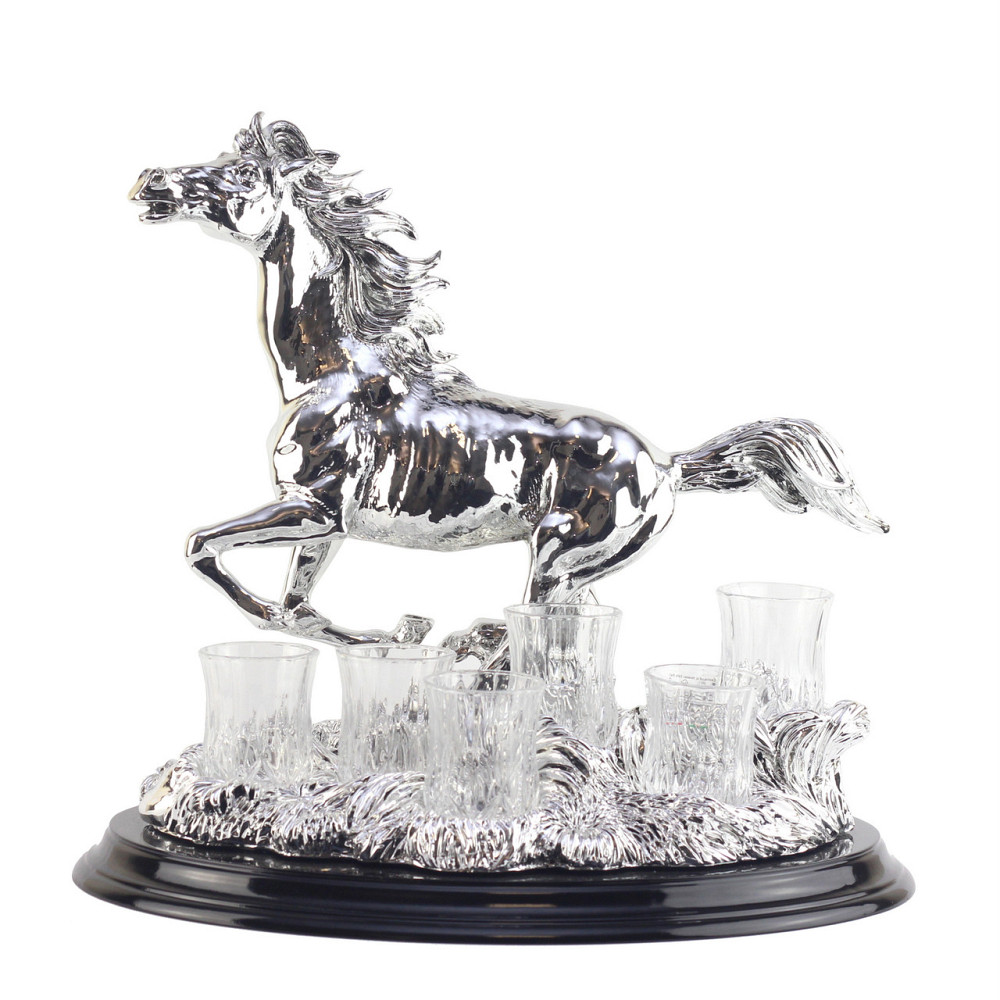 Набір 6 чарок для горілки ”Кінь” Рівне - фото 1