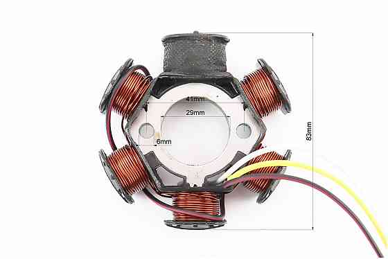 Статор магнето (генератора) Honda LEAD-90 (6 котушок роз'єм "мама 3 + 1") Київ