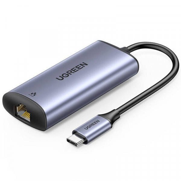 Перехідник USB3.1 Type-C --> Ethernet RJ45 1000Mb CM275 cірий Ugreen (70446) Київ - фото 2