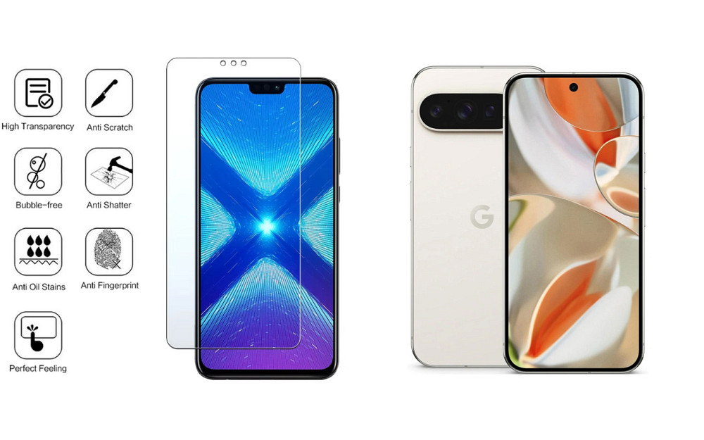 Защитное стекло NeoGlass для Google Pixel 9, Pixel 9 Pro, Pixel 9 Pro XL – ультрапрозрачное и устойчивое Киев - изображение 4