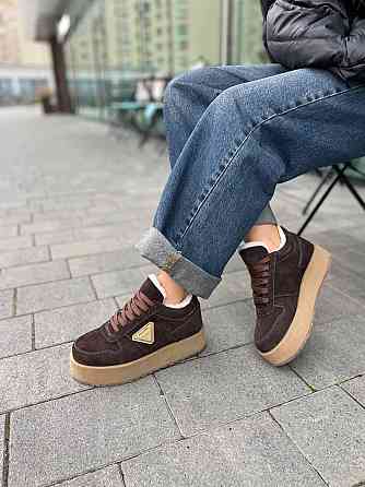 Molly Кросівки жіночі MOLLY 876 коричневі (зима, замша натуральна) (5653) 38 Коломыя