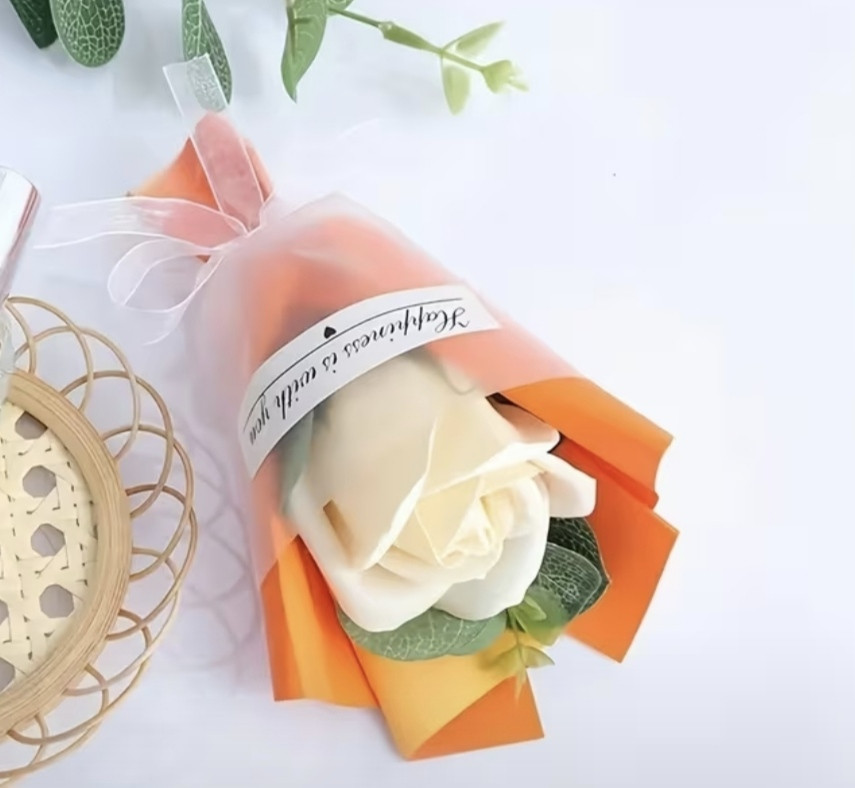 Мило-букет "Троянда" Молочний Сміла - фото 3