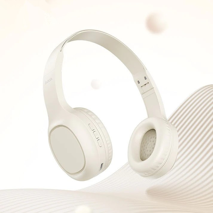 Навушники бездротові HOCO W46 Charm BT headset Milky White 6942007601702 Одеса - фото 4