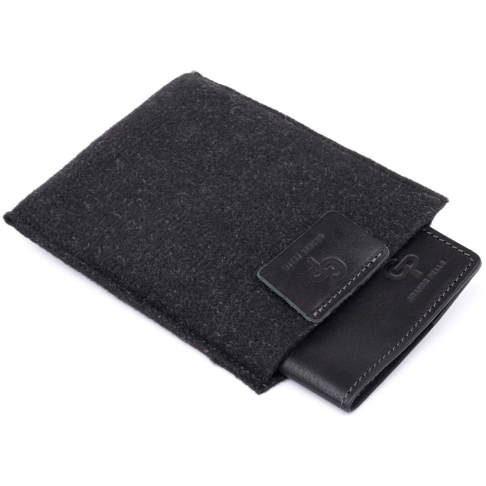 Обкладинка для паспорта з натуральної шкіри GRANDE PELLE 11304 Чорна Київ - фото 3