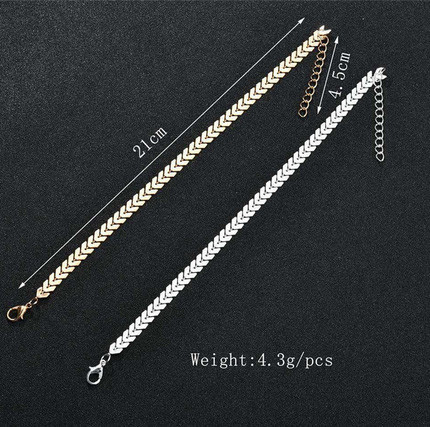 Цепочка браслет на ногу золотистая Киев - изображение 5