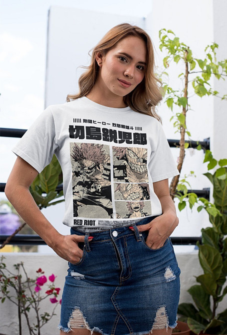 Футболка для хлопчика з аніме принтом Моя геройська академія оверсайз (зріст від 165 до 180) Чорний AnimeJ0401m Дніпро - фото 2